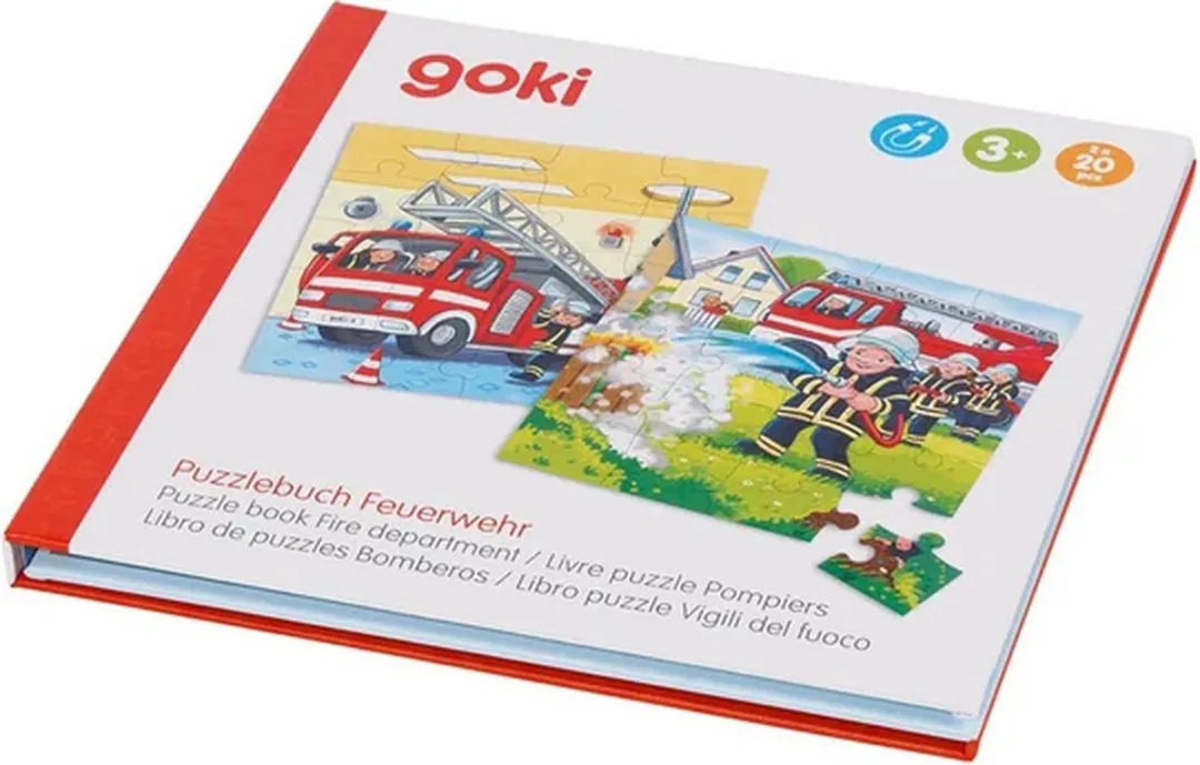 Goki Brandweer Magnetische Puzzel - 40 Stuks - Multicolor