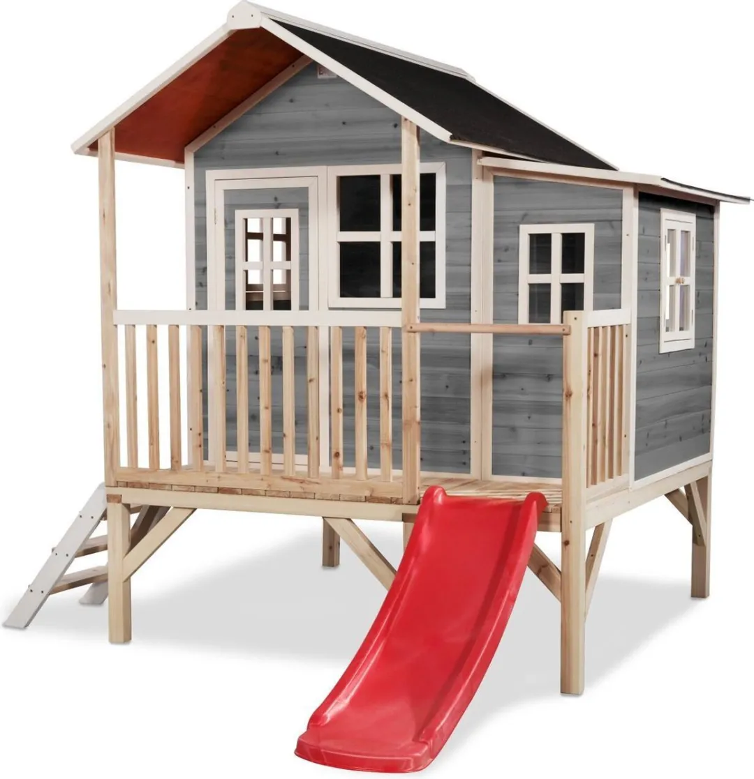 EXIT Toys Loft 350 Houten Speelhuis Grijs