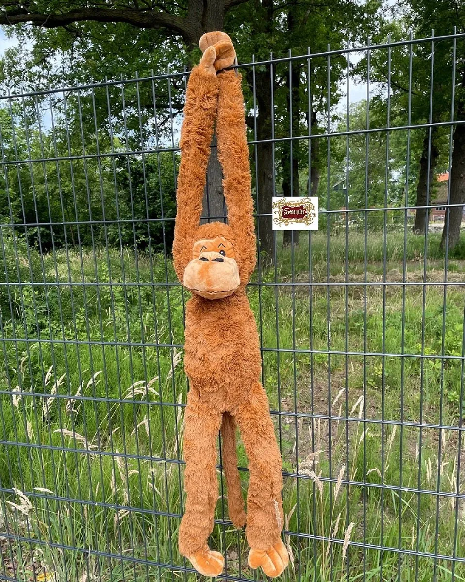 PIA Soft Toys Hang Aap Pluche - 100cm - Bruin