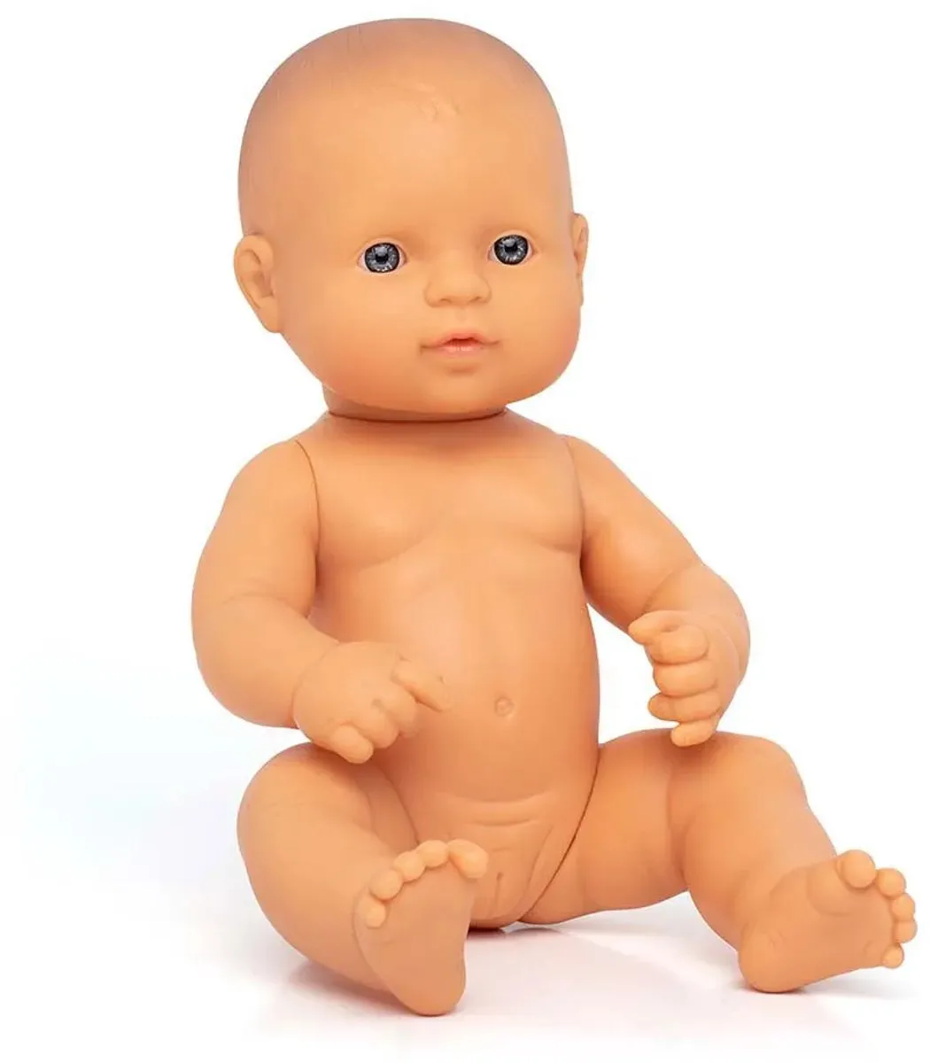 Miniland Baby Doll European Girl 32cm - Multicolor - afbeelding 6 van 6