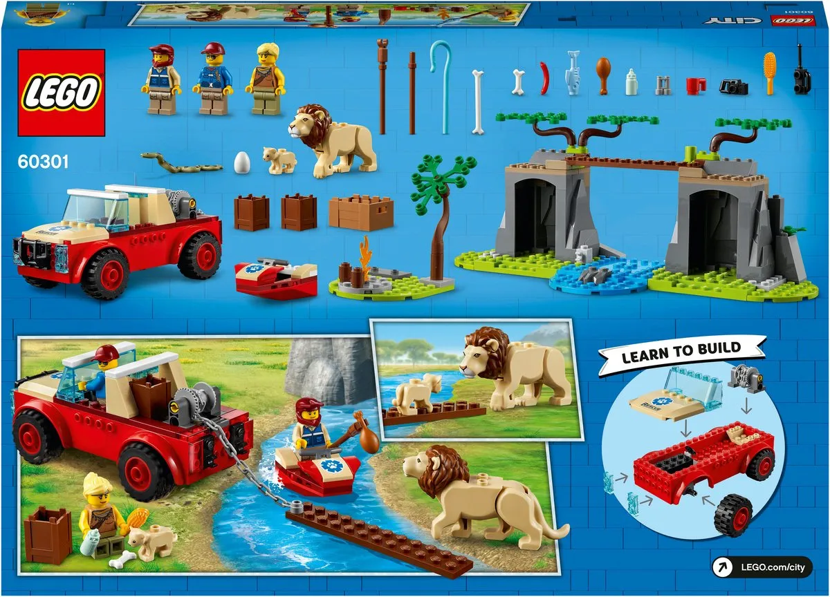 LEGO City 4+ Wildlife Rescue Off-roader 60301 - 145 Stukken - Multikleur