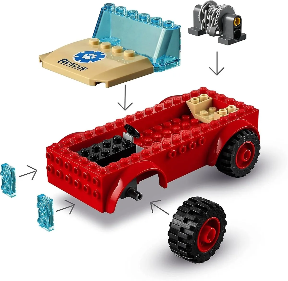 LEGO City 4+ Wildlife Rescue Off-roader 60301 - 145 Stukken - Multikleur