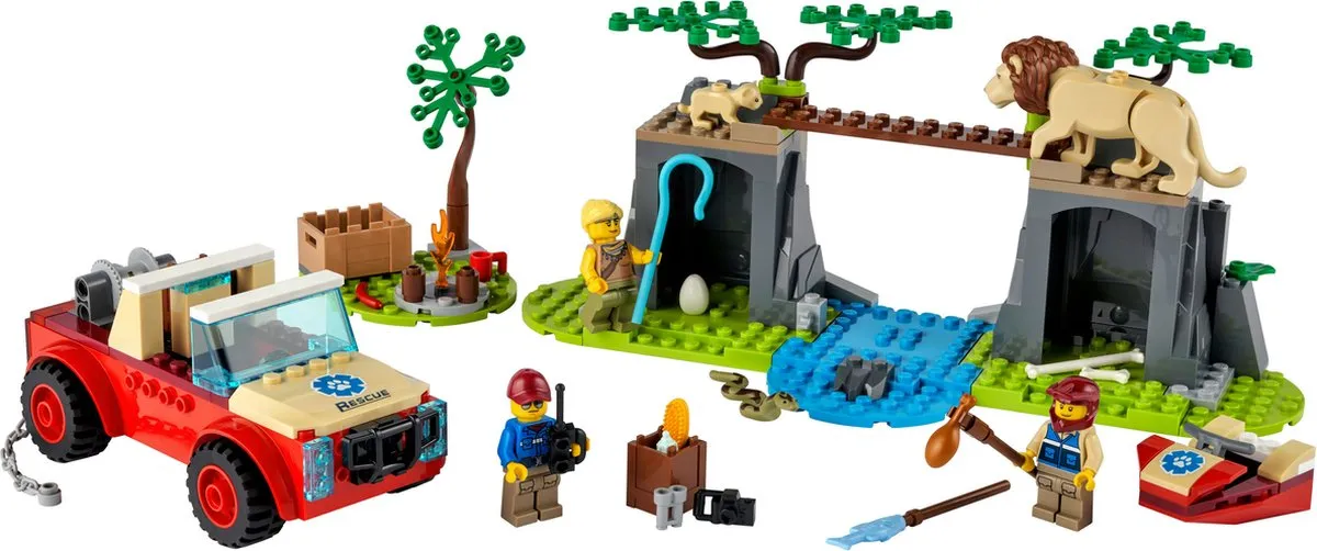 LEGO City 4+ Wildlife Rescue Off-roader 60301 - 145 Stukken - Multikleur - afbeelding 6 van 6
