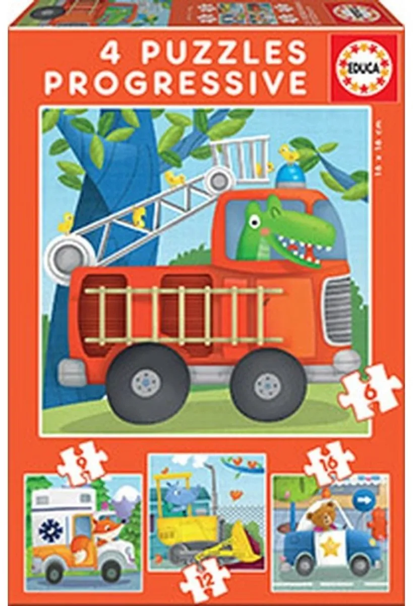 Educa Rescue Patrol Progressieve Puzzel