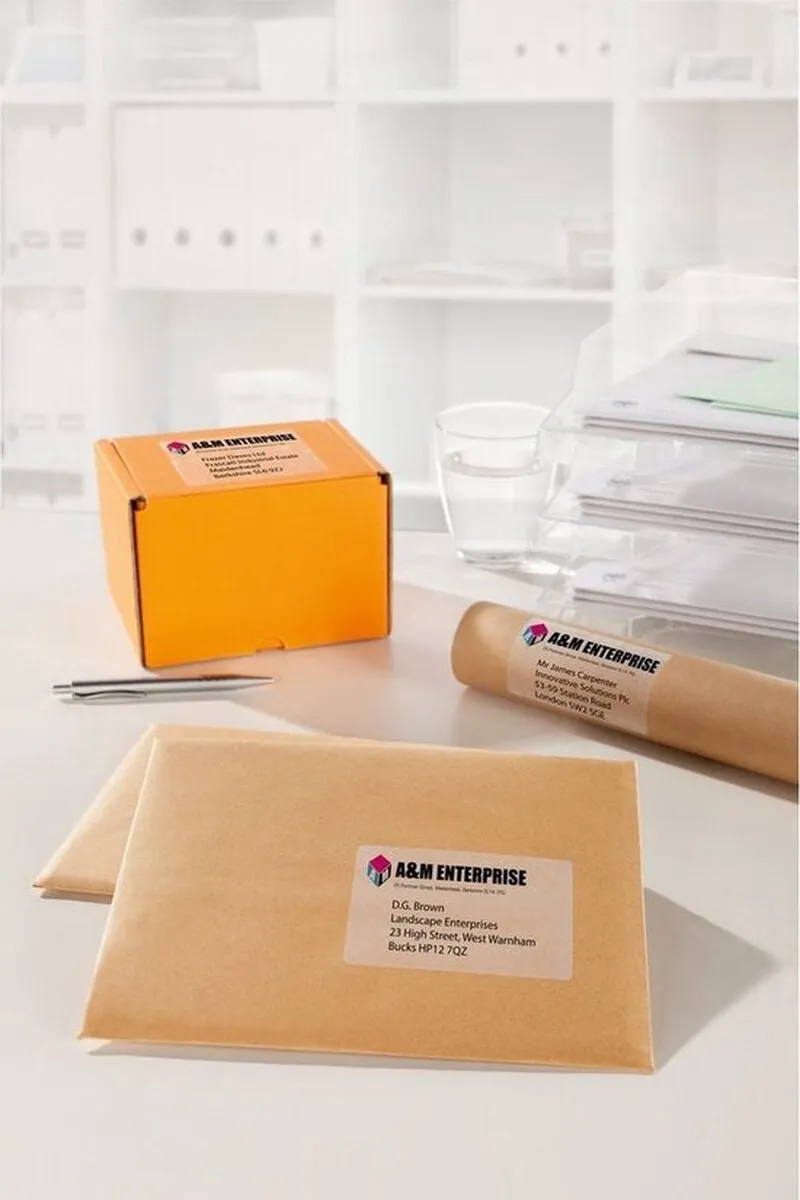 Avery Transparante Stickers 210x297mm - 25 Stuks