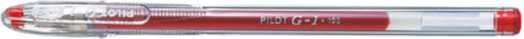 Pilot G-1 Gelschrijver - 12 Stuks - Rood - Doorzichtig