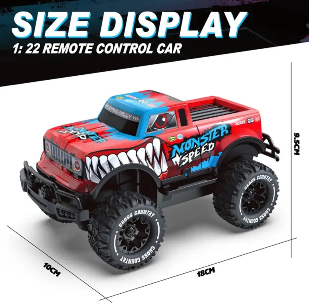 ECTEATOY Monster Truck RC Auto 2.4GHz - Rood