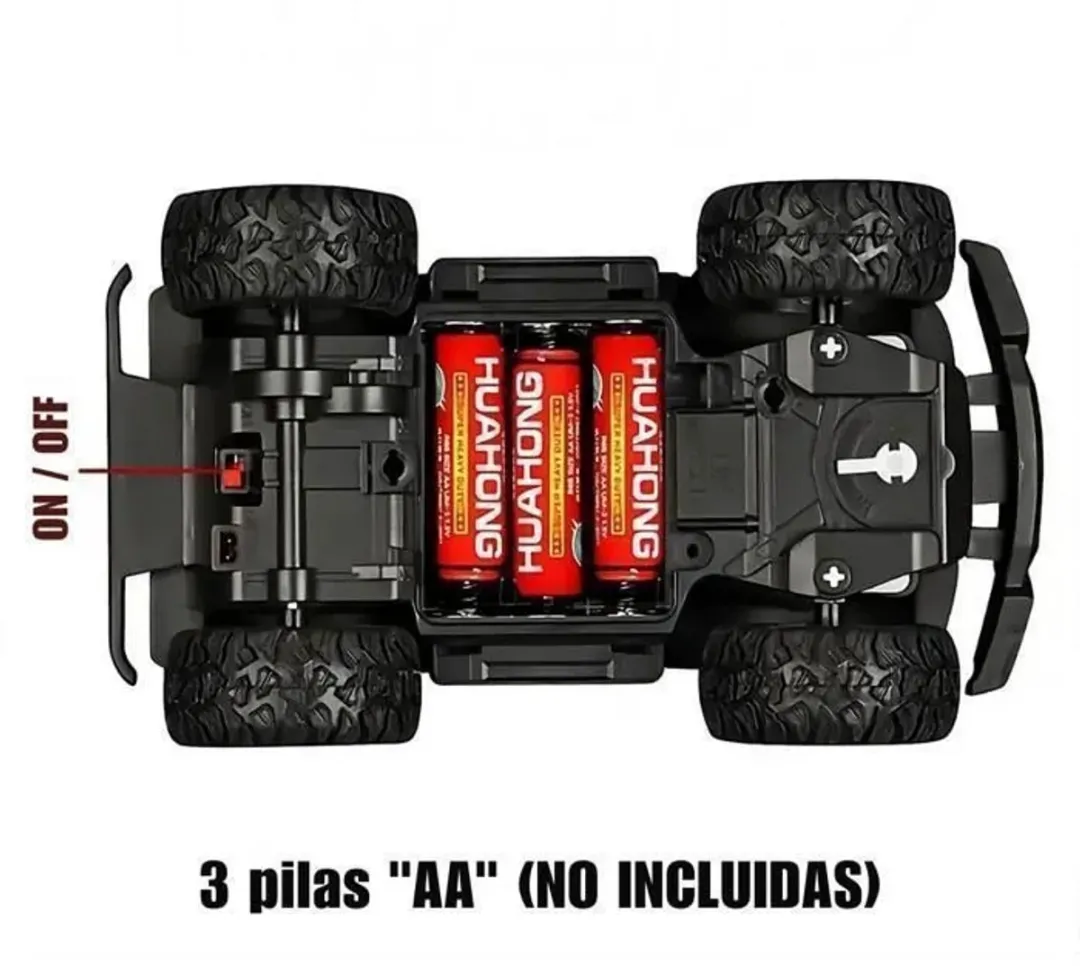ECTEATOY Monster Truck RC Auto 2.4GHz - Rood - afbeelding 6 van 6