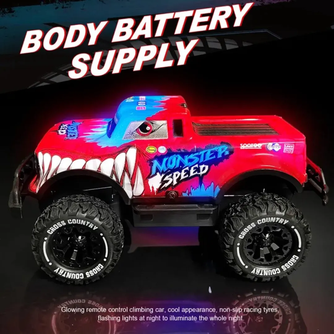 ECTEATOY Monster Truck RC Auto 2.4GHz - Rood