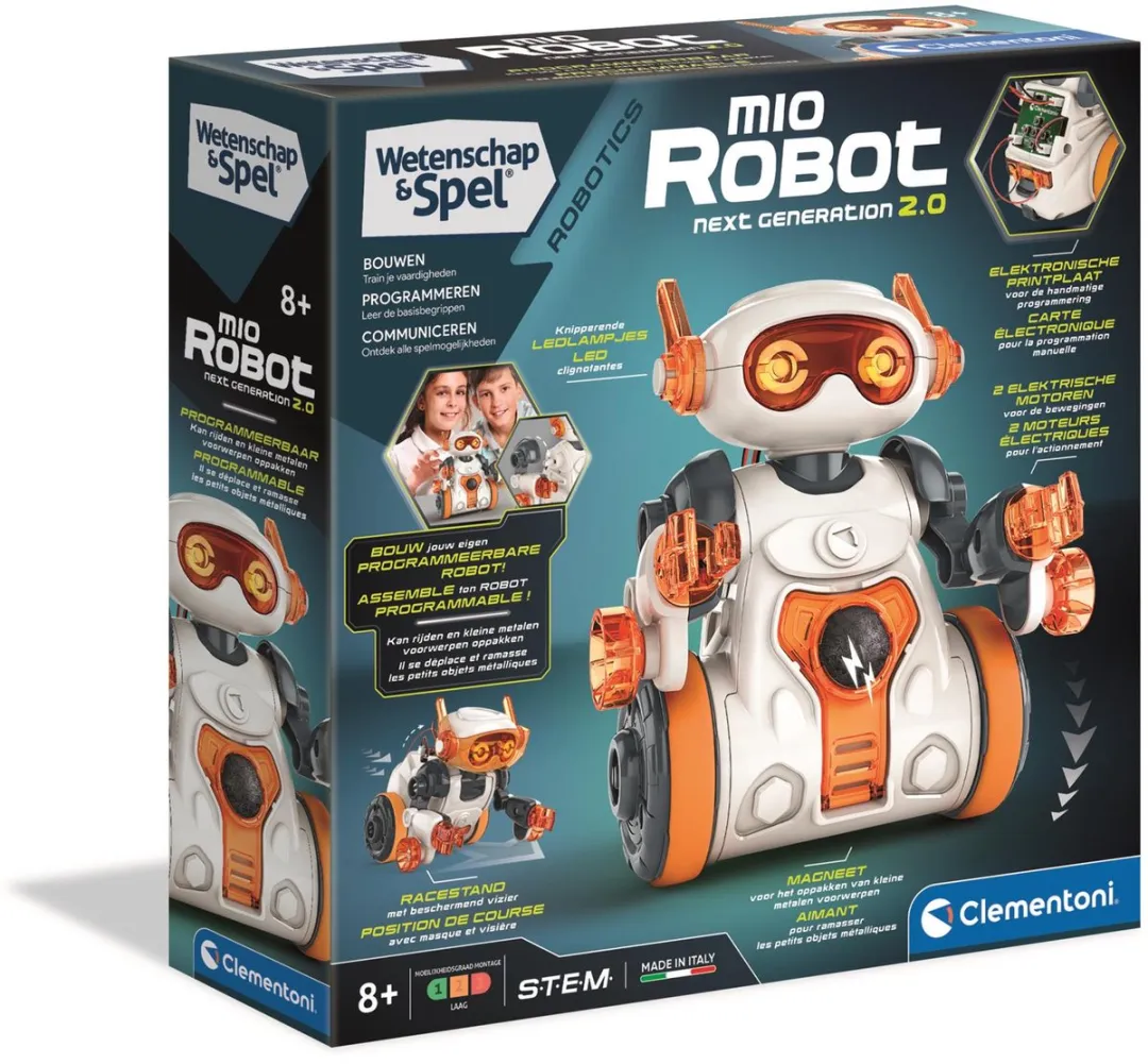 Clementoni Mio Robot 2.0 56097 Programmeerbare Bouwset
