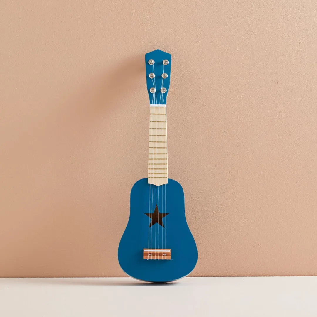 Kids Concept Houten Gitaar - Blauw