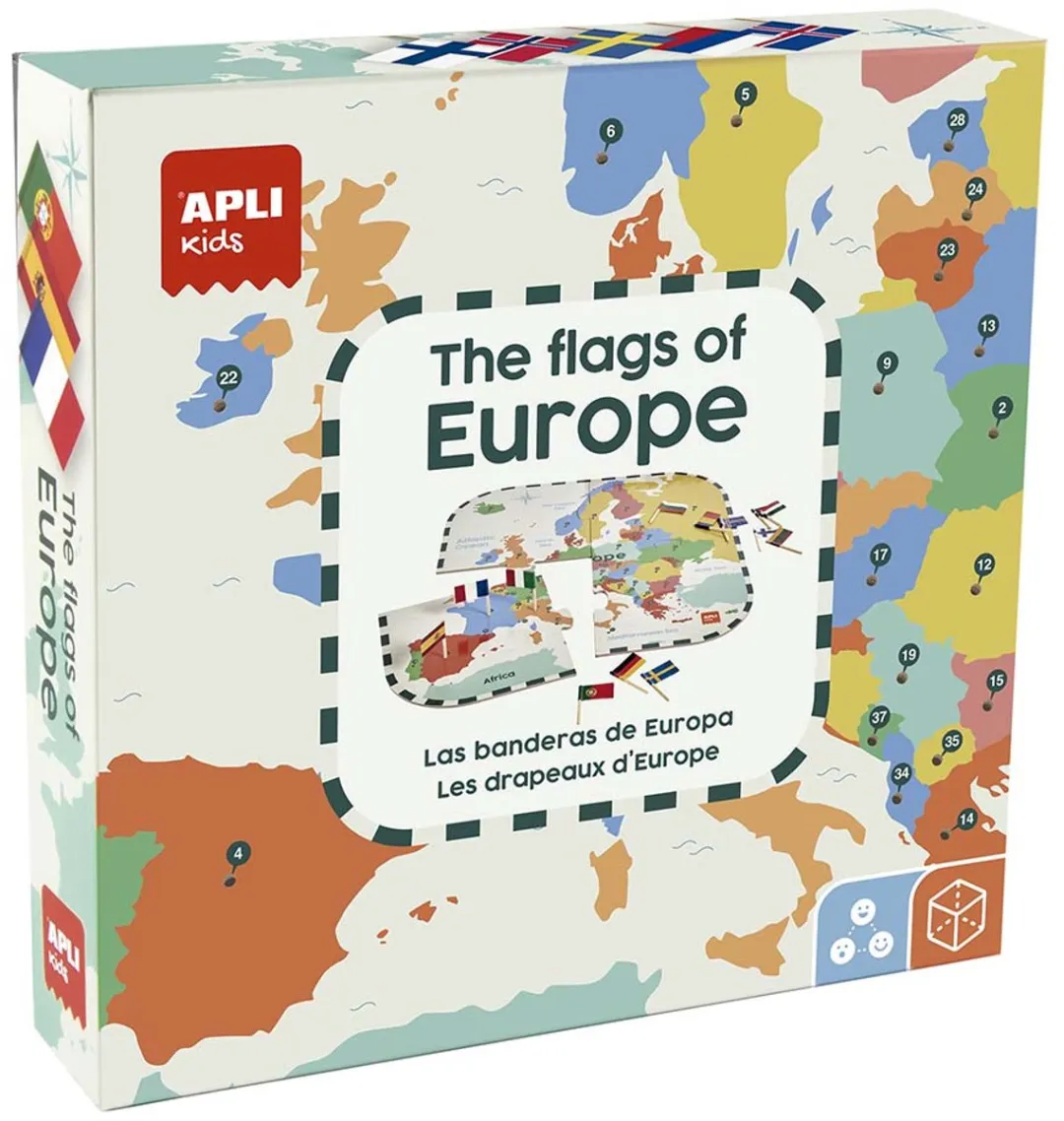 Apli Kids Puzzle Europa Vlaggen 4-delig