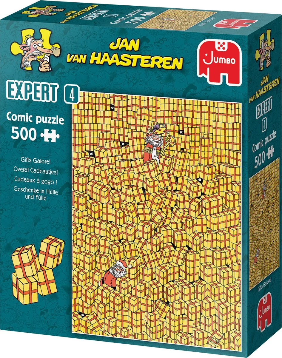 Jan van Haasteren Expert 4 Overal Cadeautjes 500 Stuks - Meerkleurig