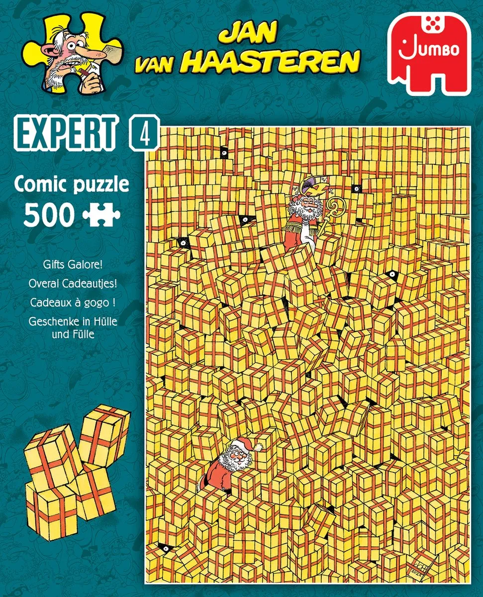 Jan van Haasteren Expert 4 Overal Cadeautjes 500 Stuks - Meerkleurig
