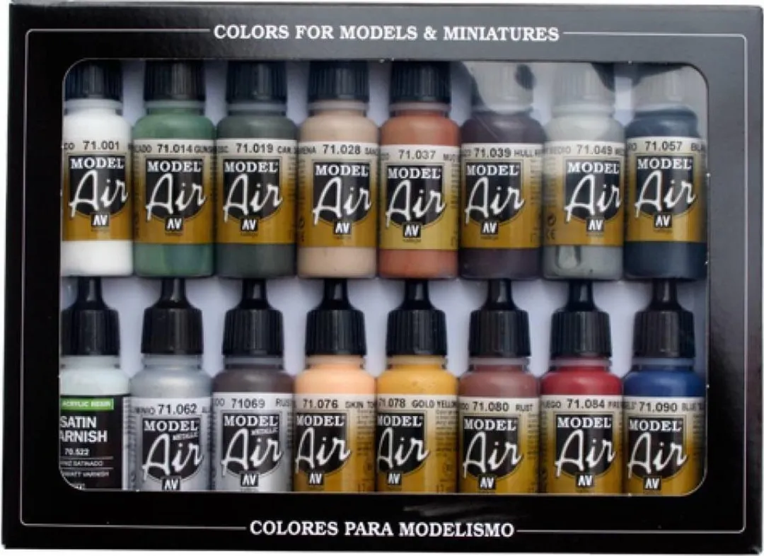 Vallejo Model Air Railway Colors 16 Kleuren
