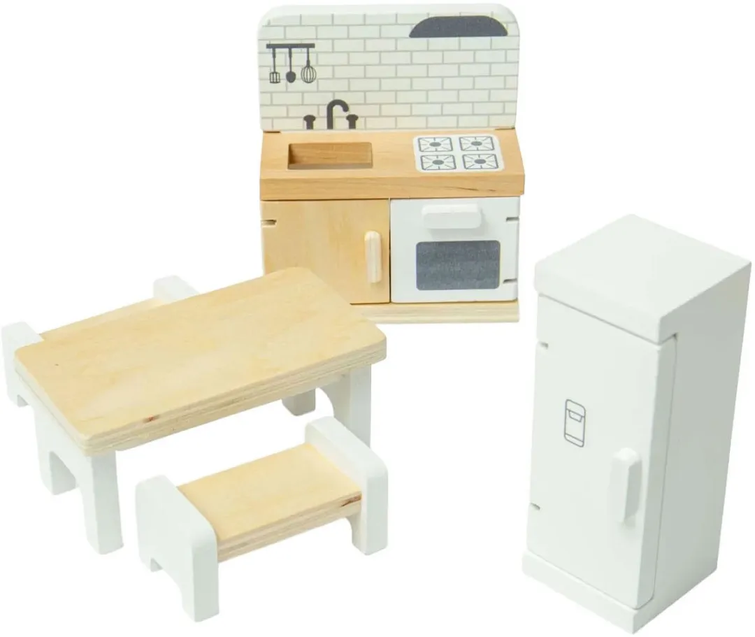 BIGJIGS Houten Poppenhuis Keuken