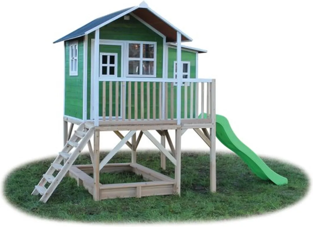 EXIT Toys Loft 750 Houten Speelhuis Groen - afbeelding 6 van 6