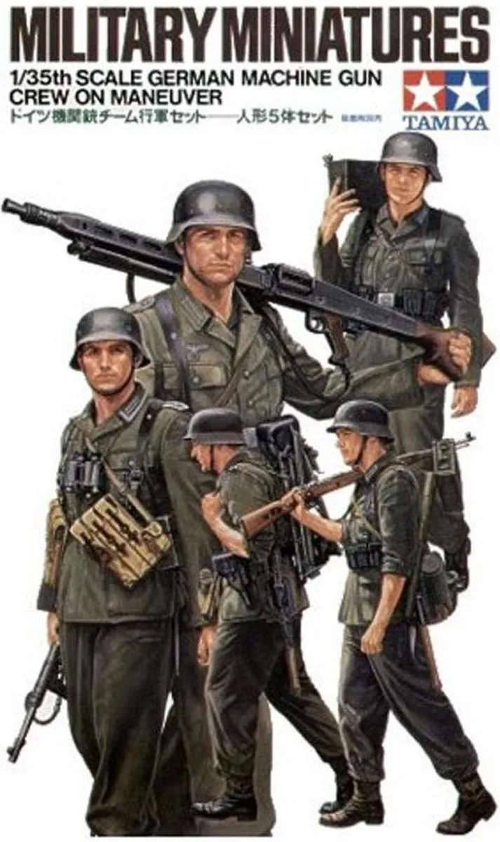 Tamiya WWII MG-Crew Maneuver Figuurset 1:35