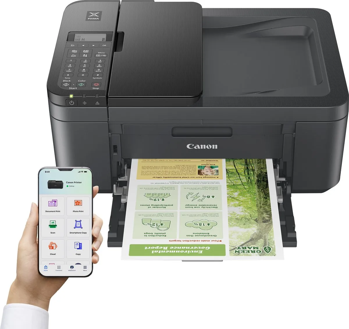 Canon PIXMA TR4755i - Multifunctionele Inkjetprinter - Zwart