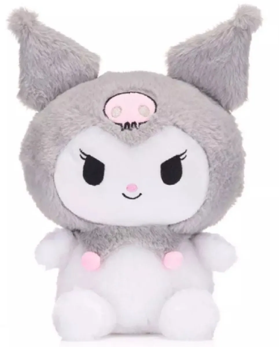 Hello Kitty Kuromi Pluche Knuffel 30cm - Grijs