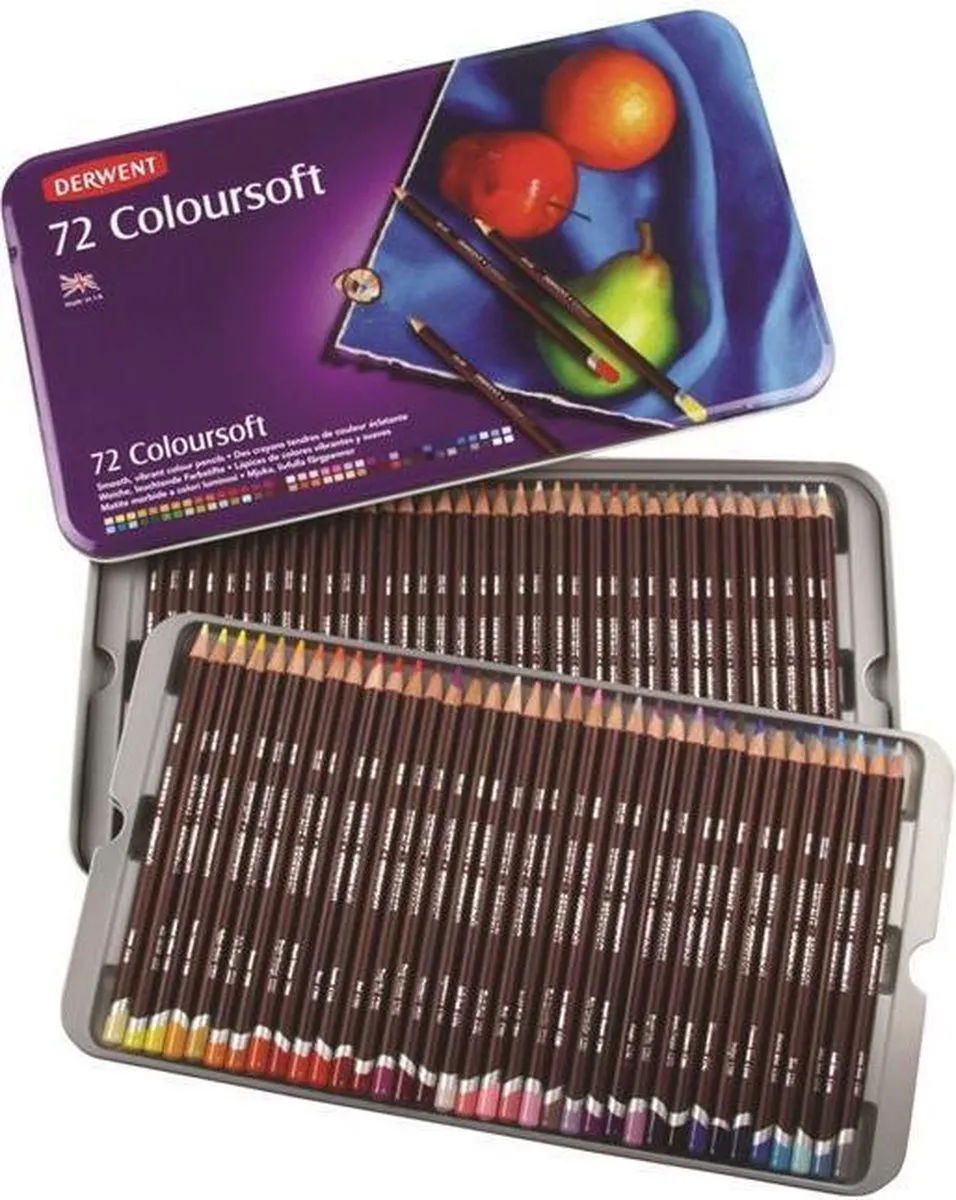 Derwent Coloursoft Potloden 72 Stuks