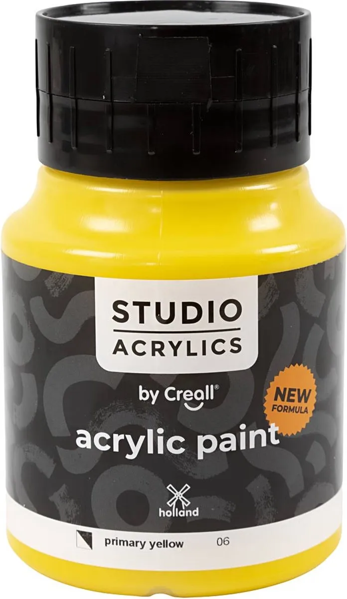 Creativ Company Creall Studio Acrylverf Primary Yellow 500ml
