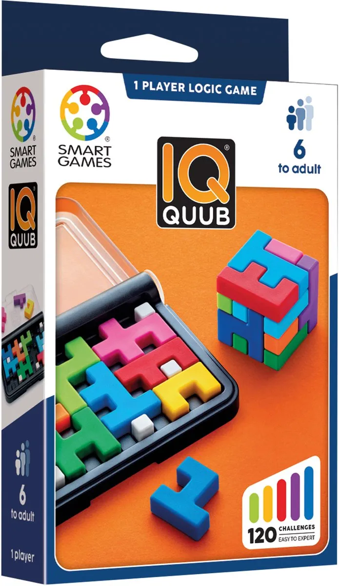 SmartGames IQ Quub SG 494 - Breinbreker - 120 Opdrachten
