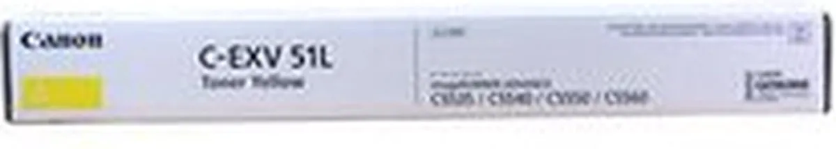 Canon C-EXV51L Tonercartridge Geel - 26.000 Pagina's