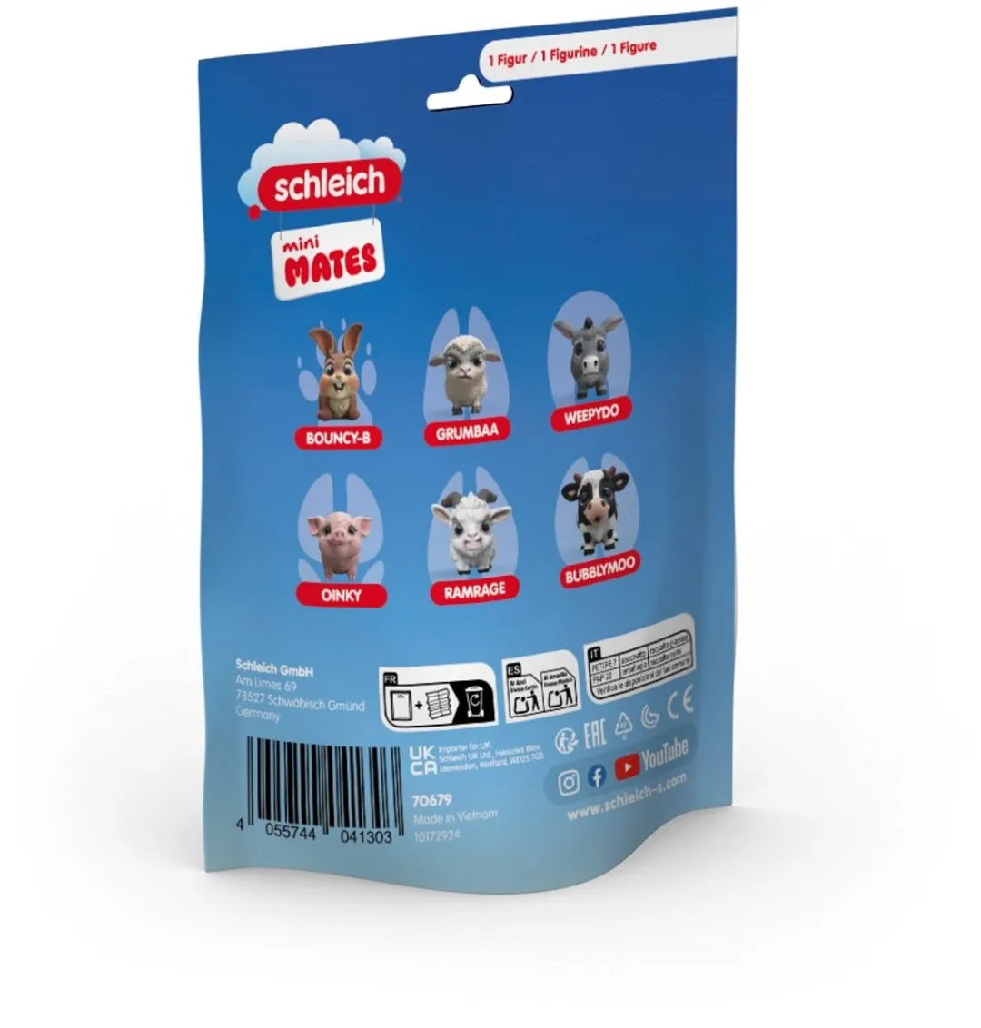 Schleich mini MATES Serie 1 Dierenfiguren 70679 - Multicolor