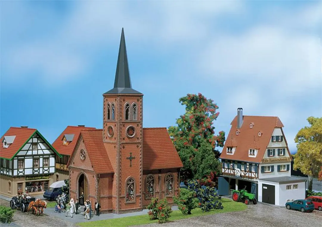 Faller Kerk H0 Straatdecoratie