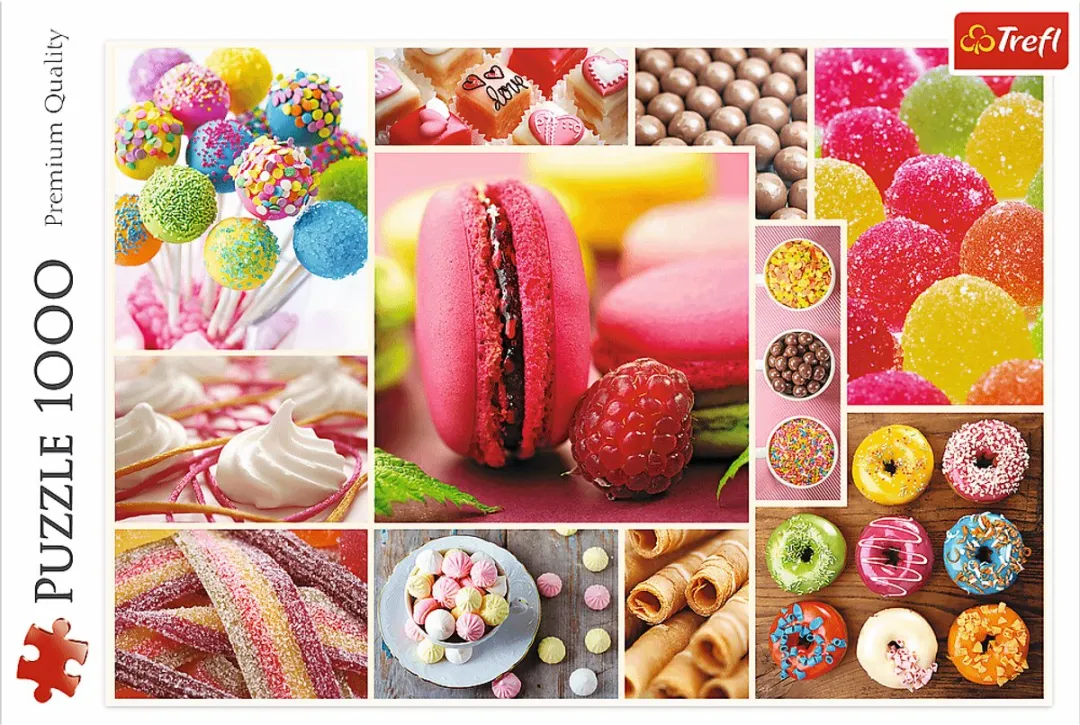 Trefl Puzzel 1000 Stuks Candy Collage Multicolor