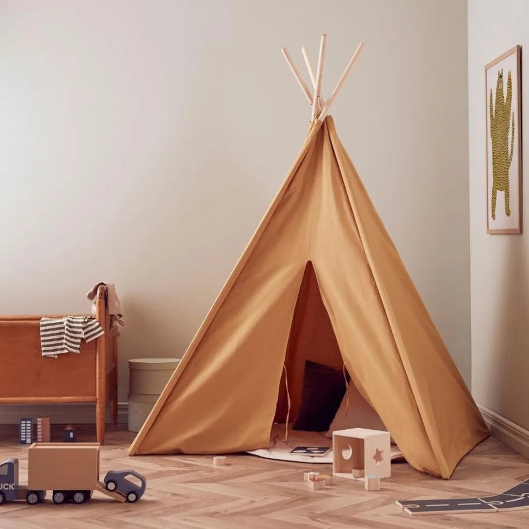 Kids Concept Tipi Tent - Geel