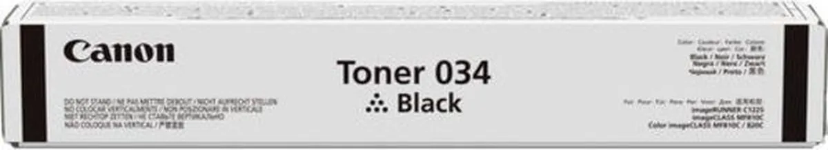 Canon 034 Tonercartridge Zwart 12000 pagina's