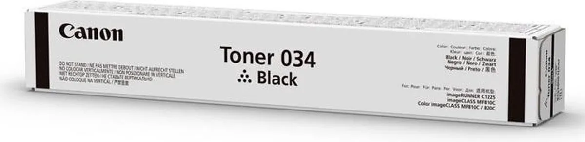 Canon 034 Tonercartridge Zwart 12000 pagina's