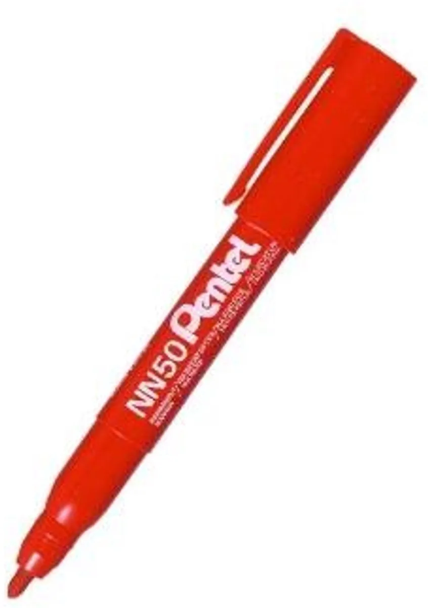 Pentel NN50 Viltstift Rood - 12 Stuks