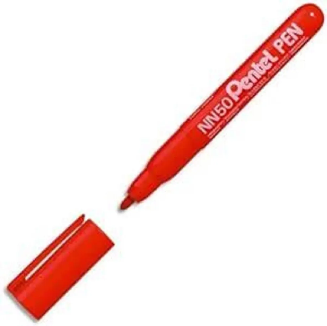 Pentel NN50 Viltstift Rood - 12 Stuks