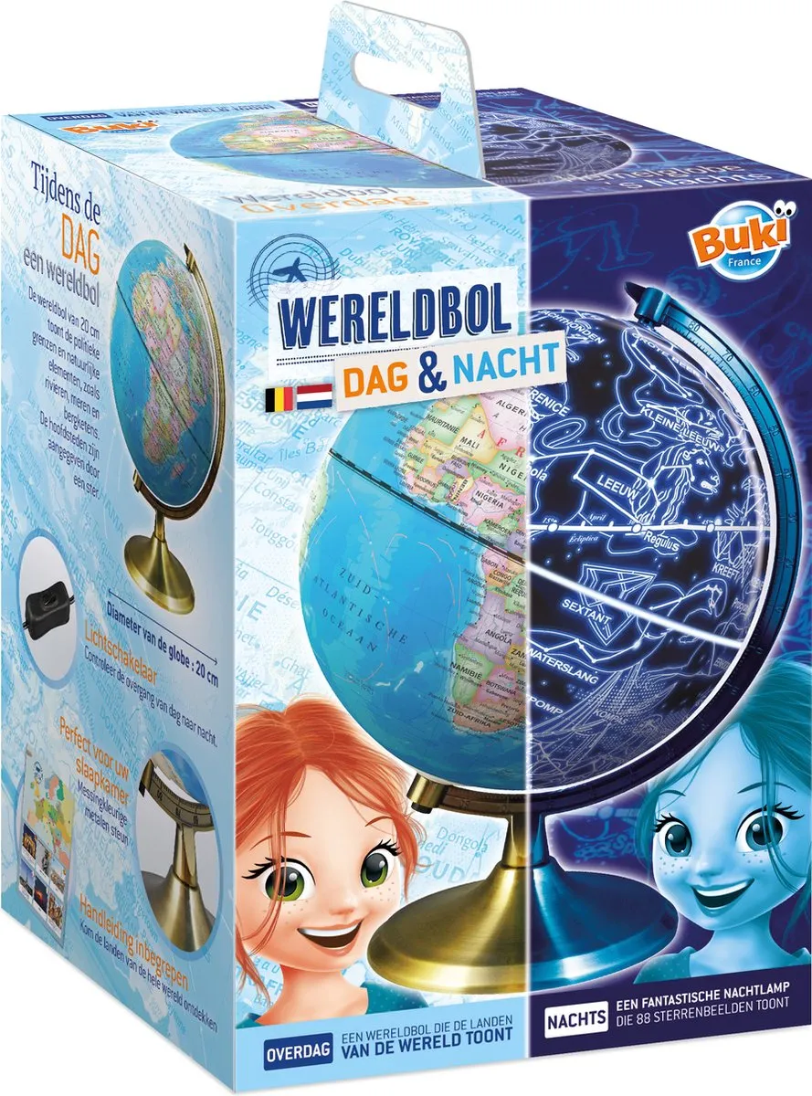 Buki Wereldbol Dag en Nacht 21cm - MPN 7345NL