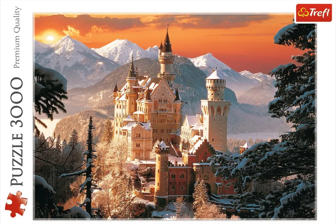 Trefl Neuschwanstein Kasteel Bavaria Winter Puzzel 3000 Stuks
