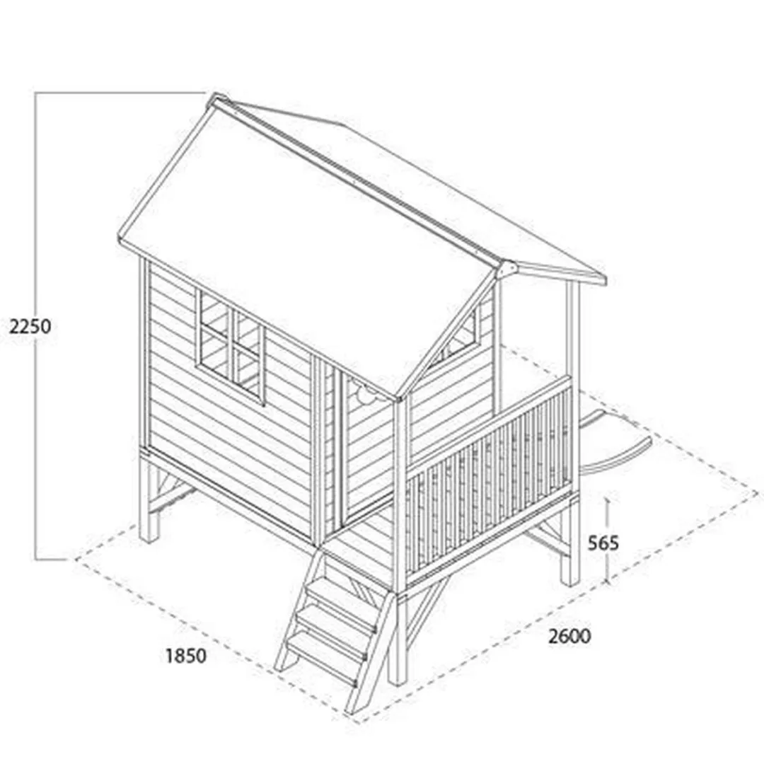 EXIT Toys Loft 300 Houten Speelhuis Groen