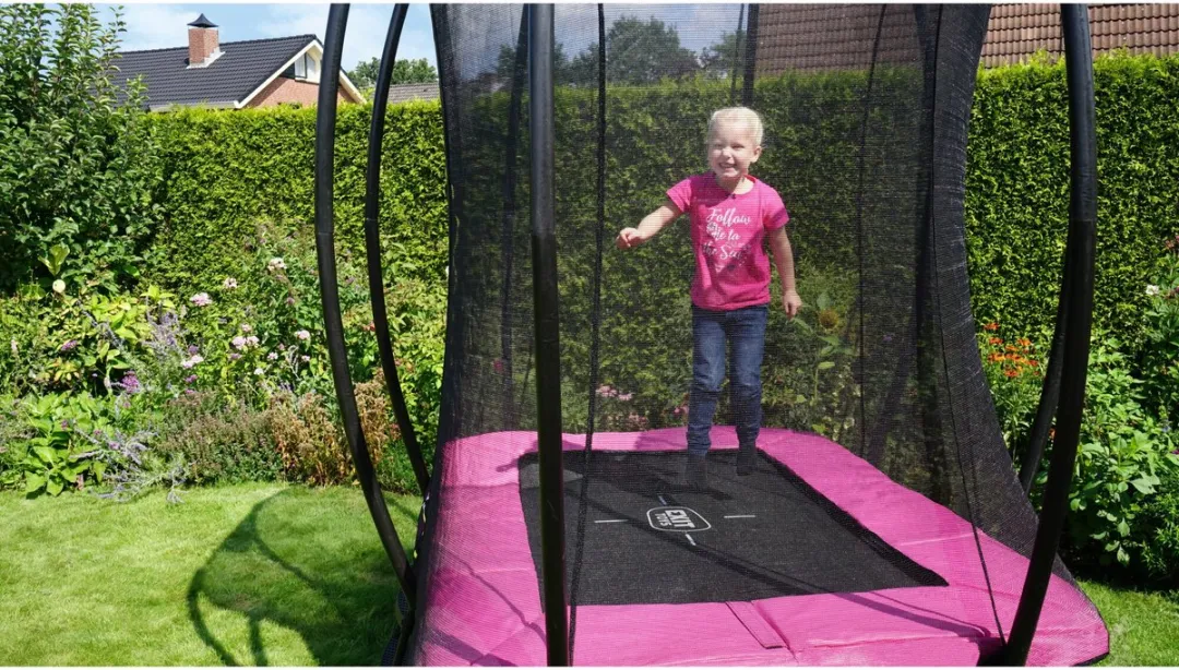 EXIT Silhouette Trampoline 153x214cm Roze - 214cm - afbeelding 6 van 6