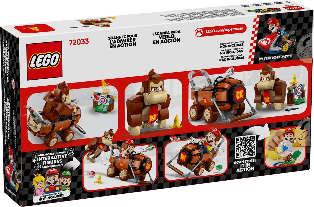 LEGO 72033 Super Mario - Mario Kart – Donkey Kong en DK Jumbo