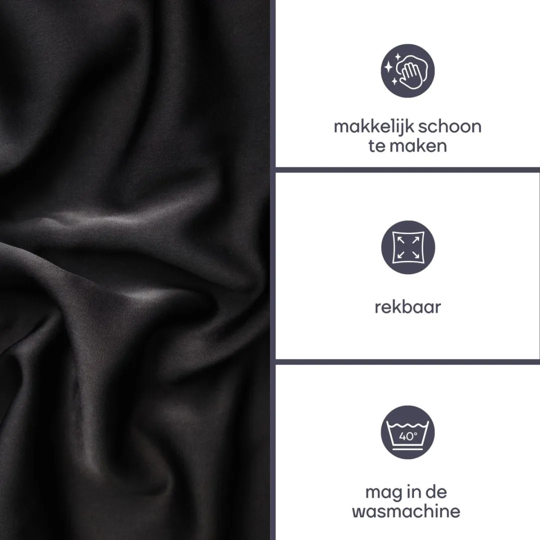 Perel Tafelhoes Zwart 180x75cm