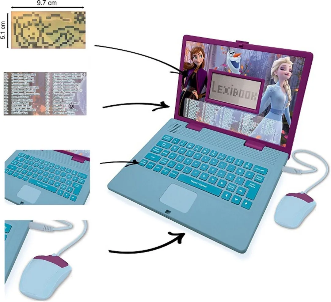 Disney Frozen Lexibook Laptop - 2x AA - Multi Colour