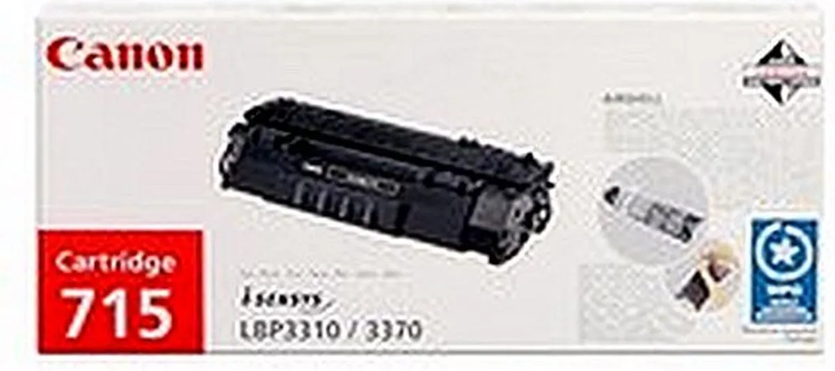 Canon 715 Tonercartridge 1975B002 - 3500 Pagina's - Zwart