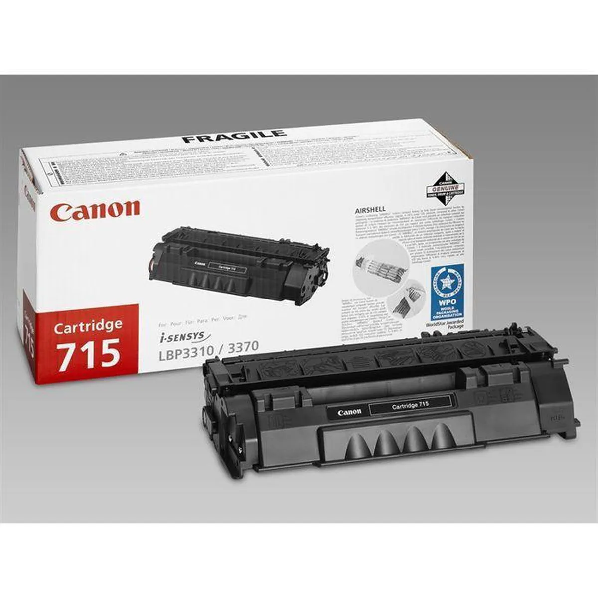 Canon 715 Tonercartridge 1975B002 - 3500 Pagina's - Zwart