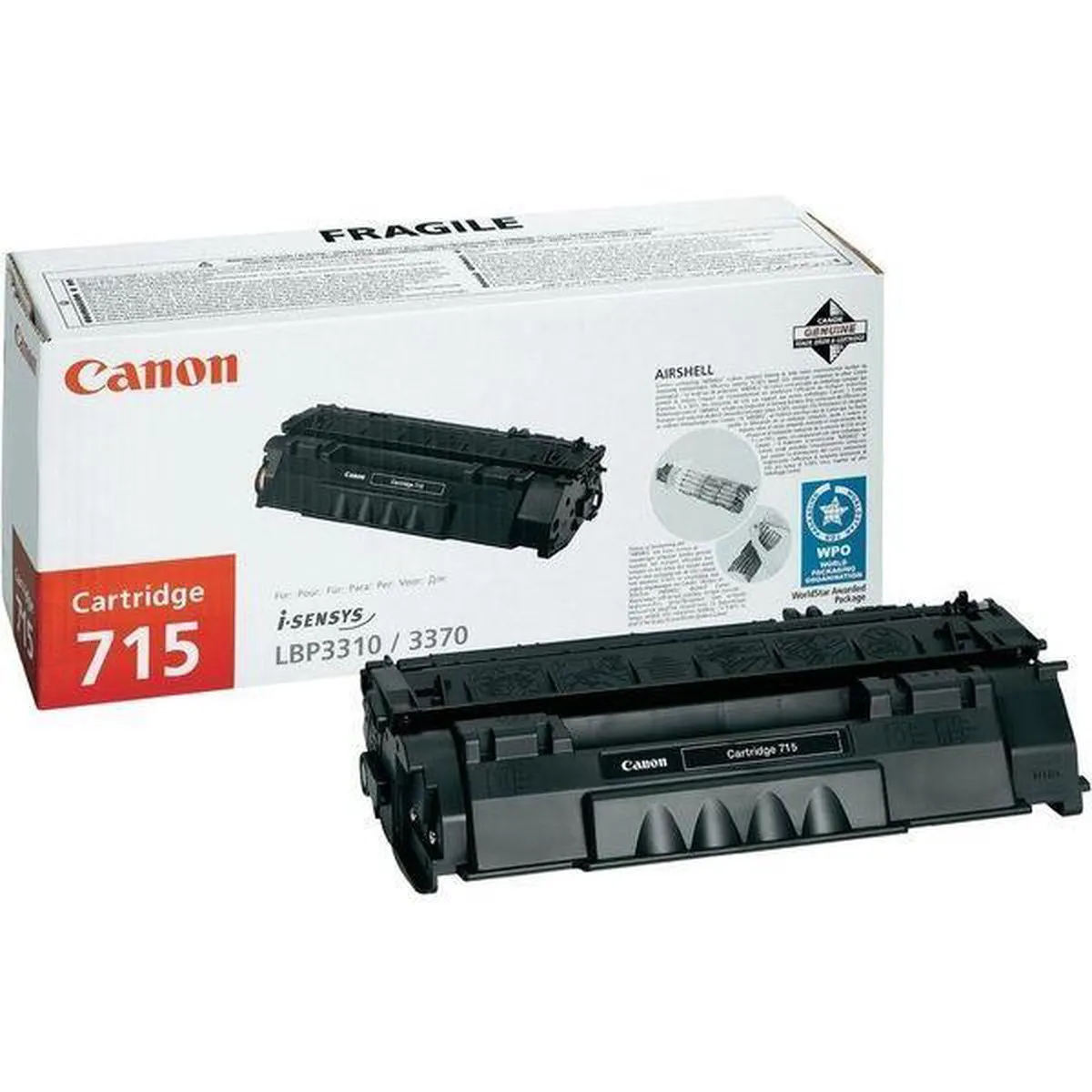 Canon 715 Tonercartridge 1975B002 - 3500 Pagina's - Zwart