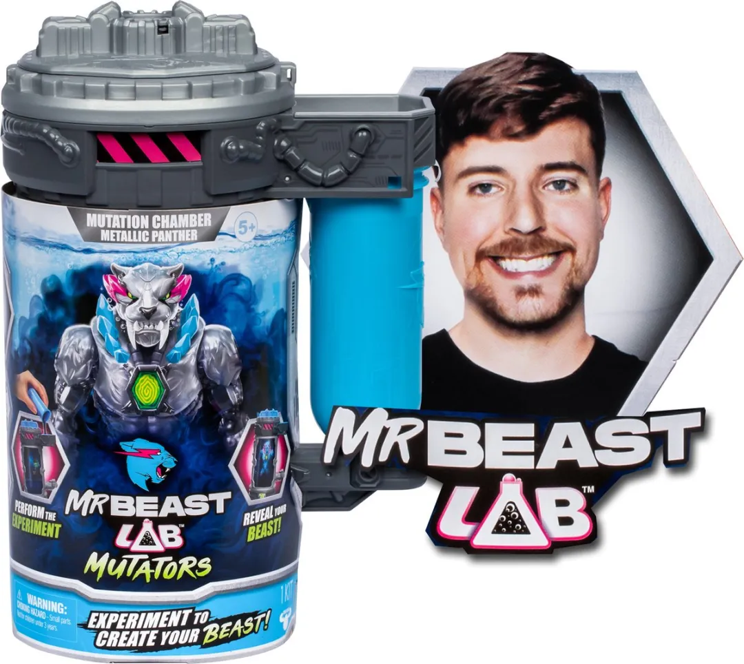 Moose Toys MrBeast Lab Mutators MS24719 Actiefiguur - Blauw