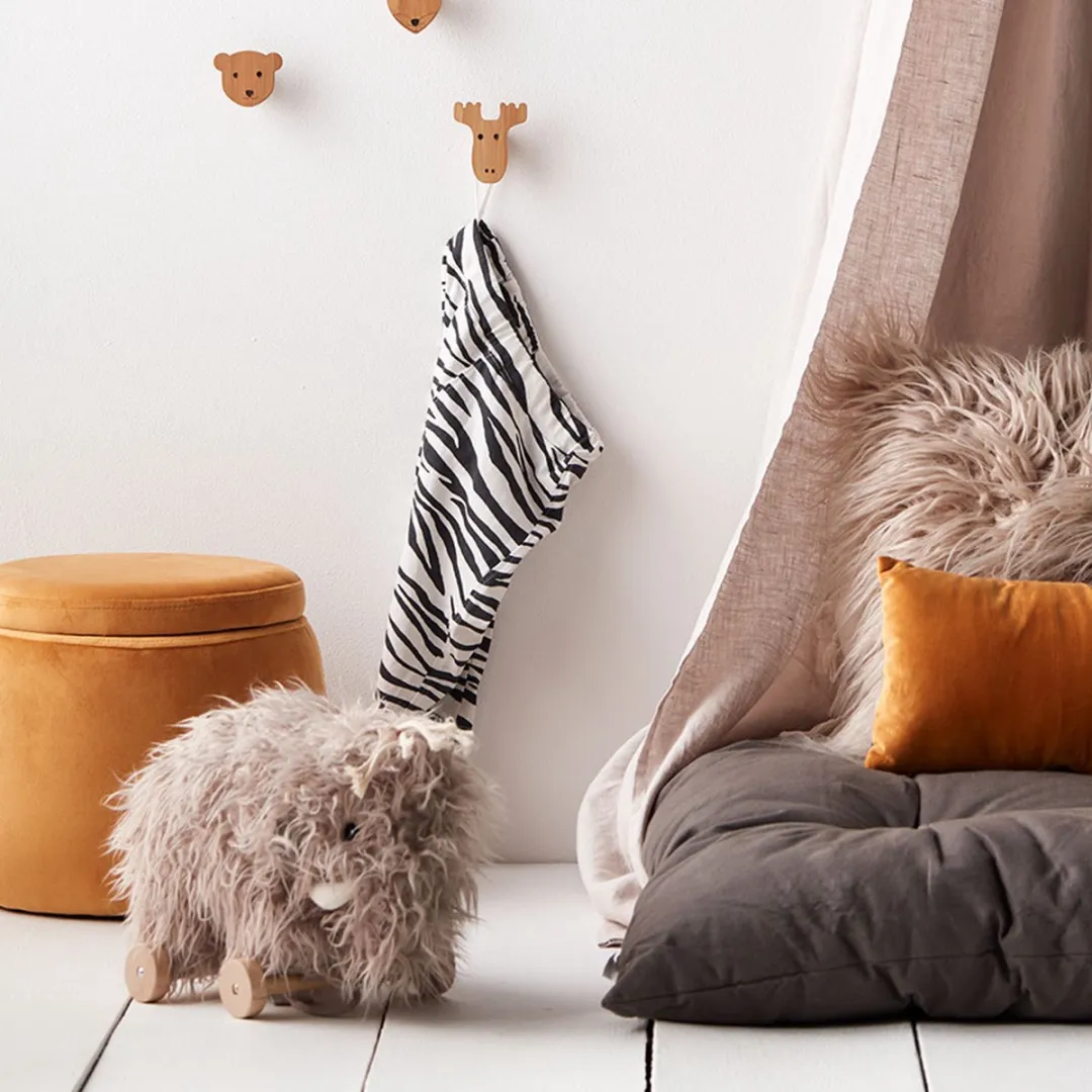 Kids Concept Trekdier Mammoet Babyspeelgoed - Grijs