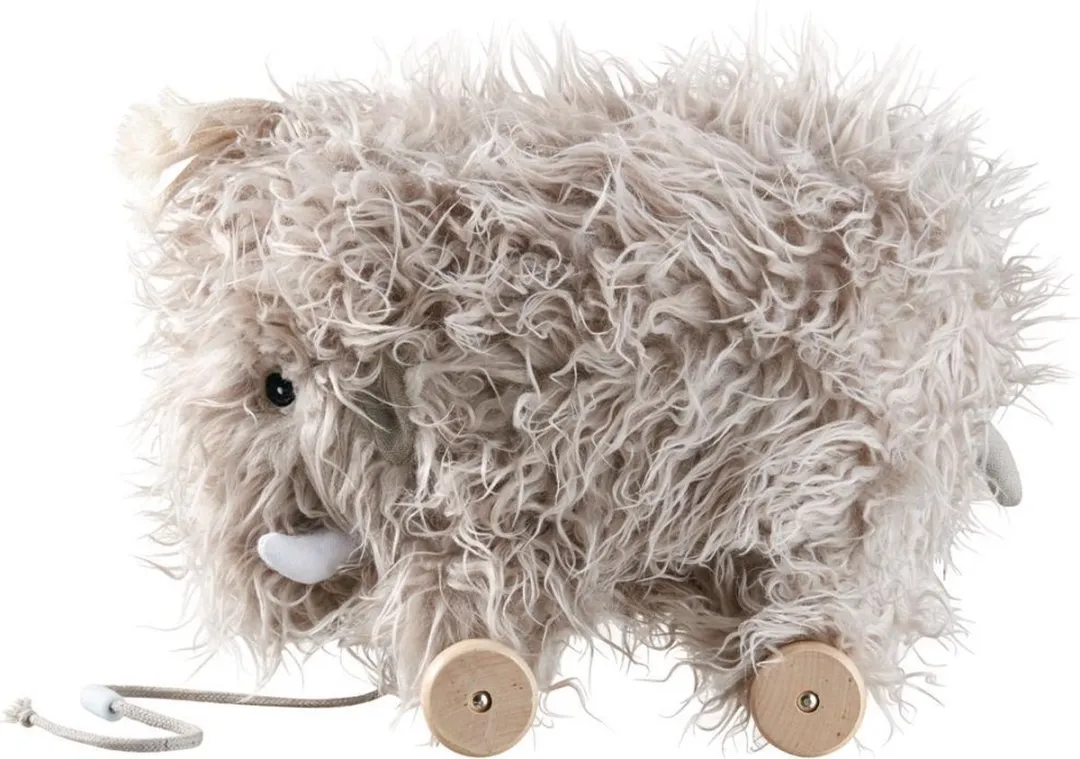 Kids Concept Trekdier Mammoet Babyspeelgoed - Grijs