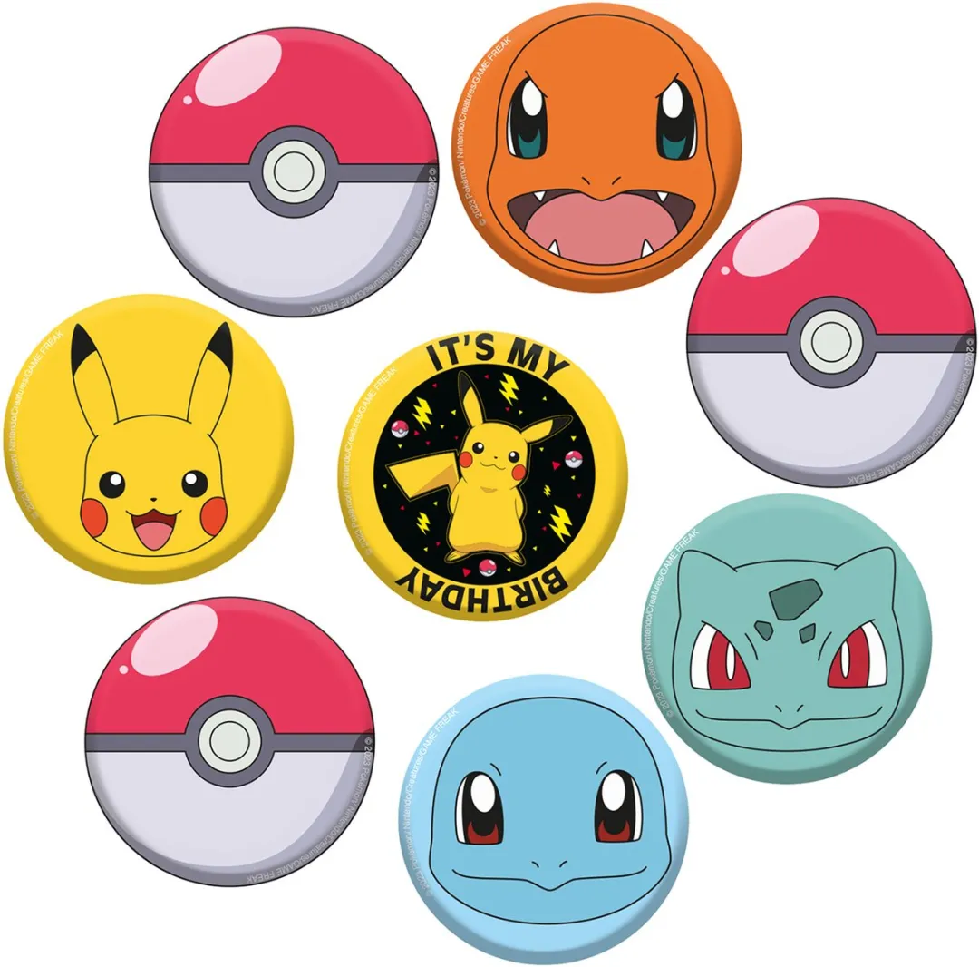 Pokémon Pikachu Verjaardag Button Set